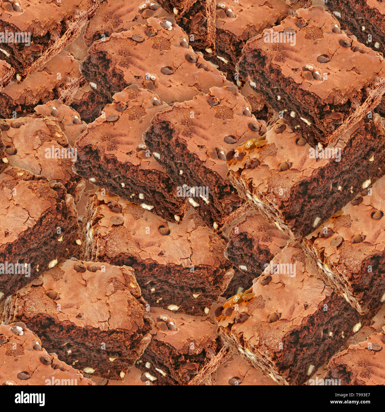 Brownies nahtlose Textur Fliese Stockfoto