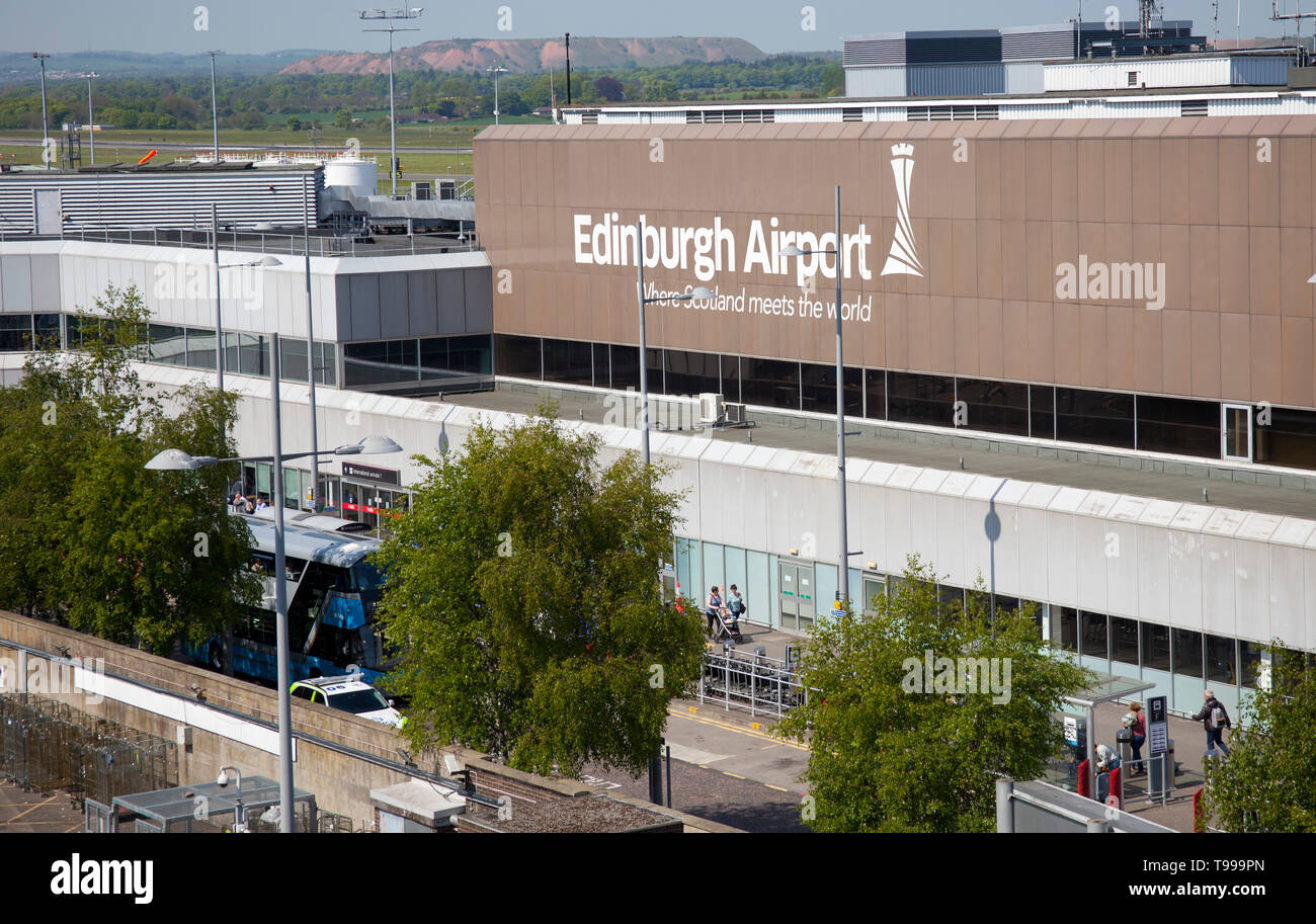 Der Flughafen von Edinburgh, Schottland, Großbritannien Stockfoto
