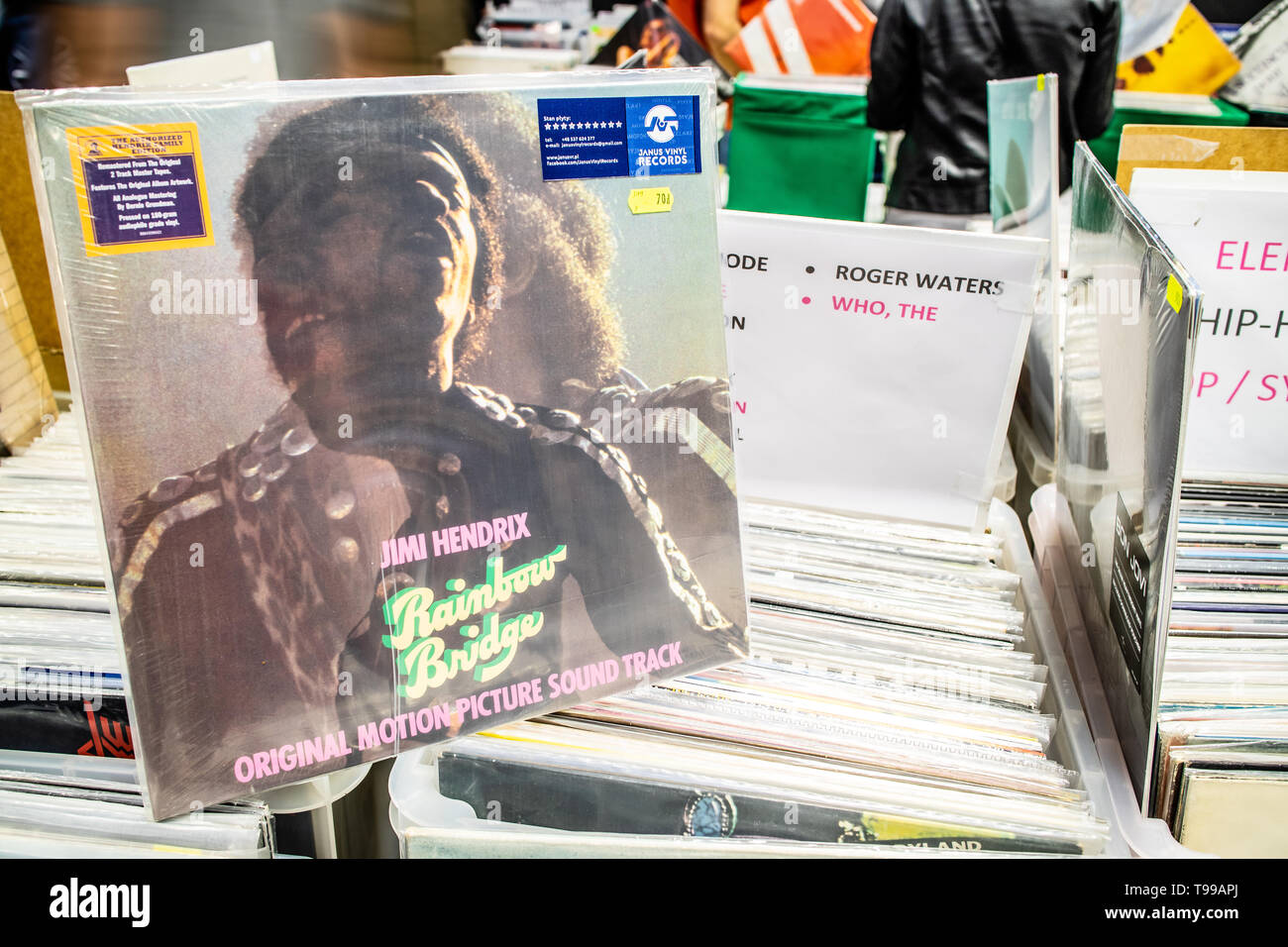 Corato, Polen, 11. Mai 2019: James Marshall "Jimi Hendrix" Vinyl Album auf Display für Verkauf, Vinyl, LP, Album, Pop Rock, Sammlung von Vinyl in zurück Stockfoto
