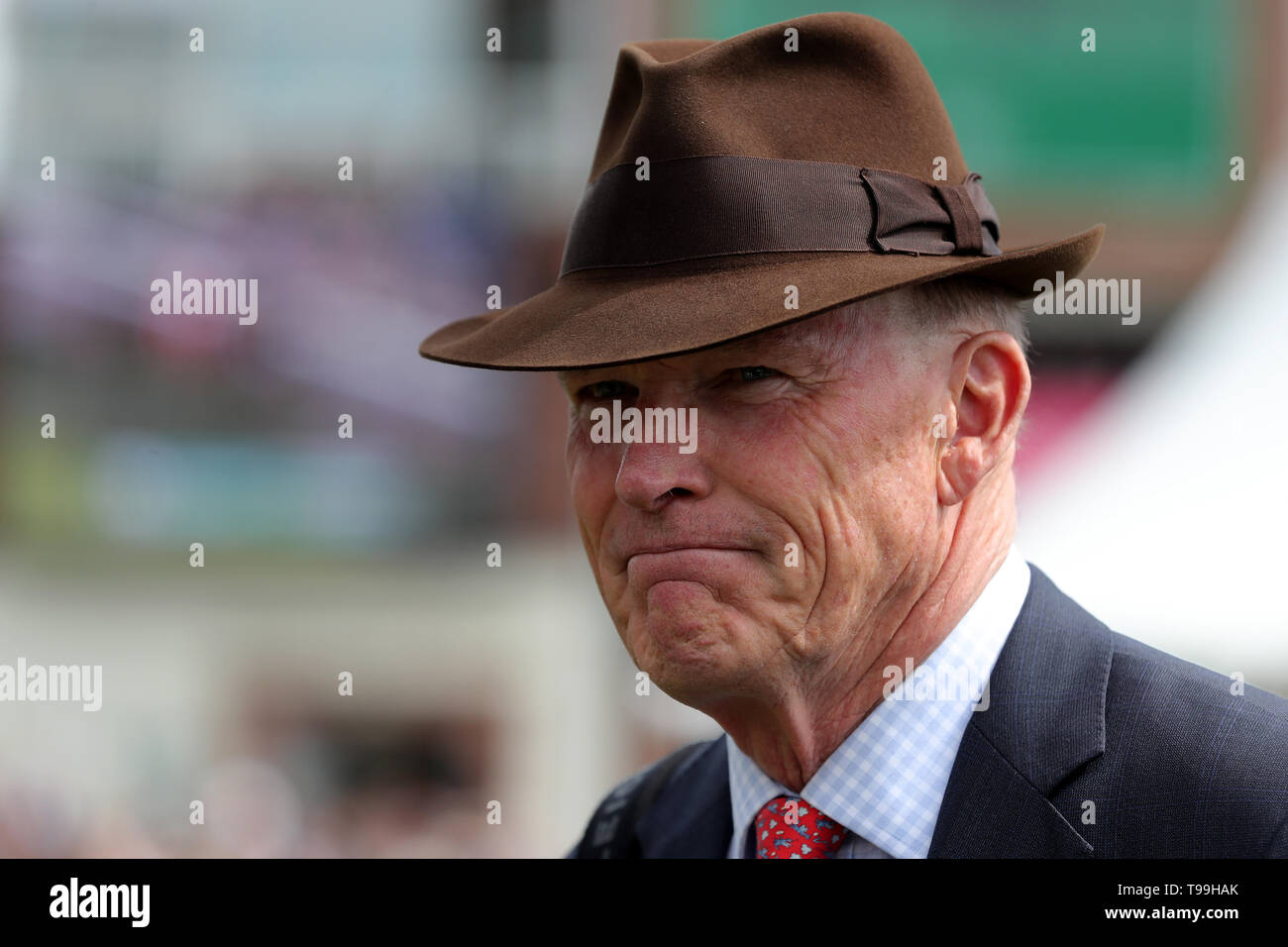 John gosden, Trainer des Stradivari vor dem Al Basti Equiworld Dubai Dante Stakes am Tag drei der Dante Festival an der Rennbahn von York. Stockfoto