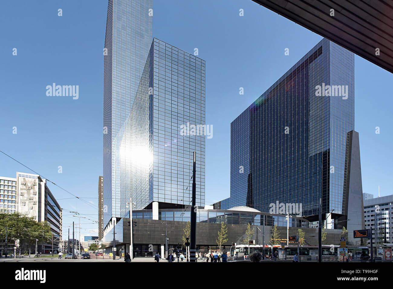 Gebäude der Nationale Nederlanden insurcance Unternehmen in Rotterdam. Stockfoto