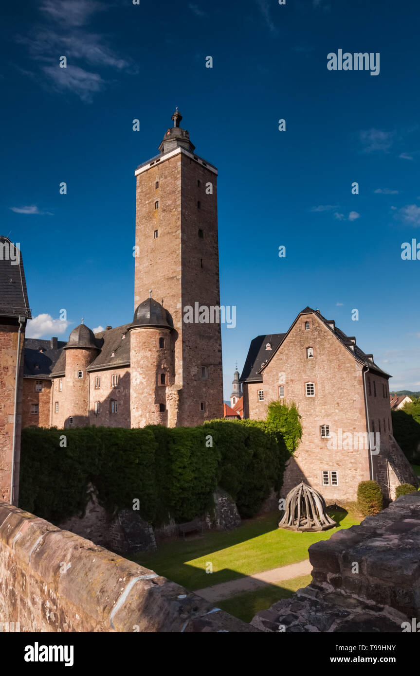 Steinau, wo die Brüder Grimm enthalten. Stockfoto