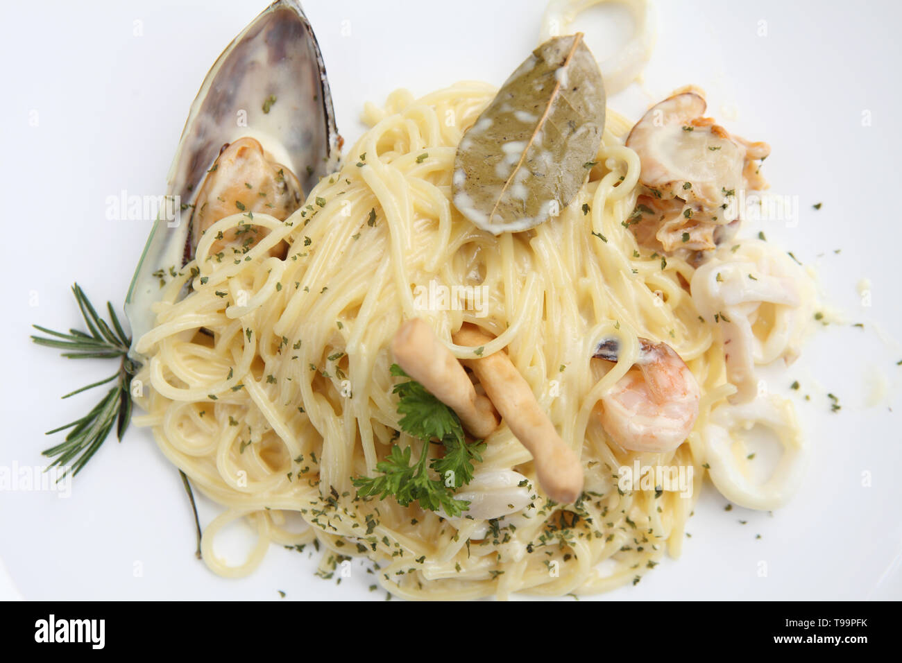 Meeresfrüchte spaghetti -Fotos und -Bildmaterial in hoher Auflösung – Alamy