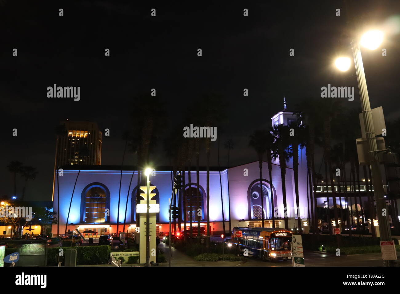 Union Station, Downtown von Los Angeles - Kalifornien Stockfoto