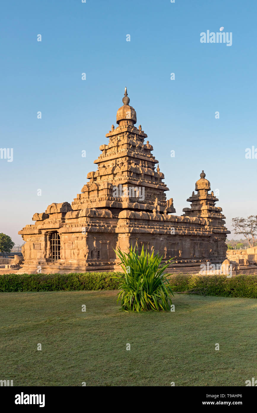 Shore Tempel, Mahabalipuram (mamallapuram), Indien Stockfoto