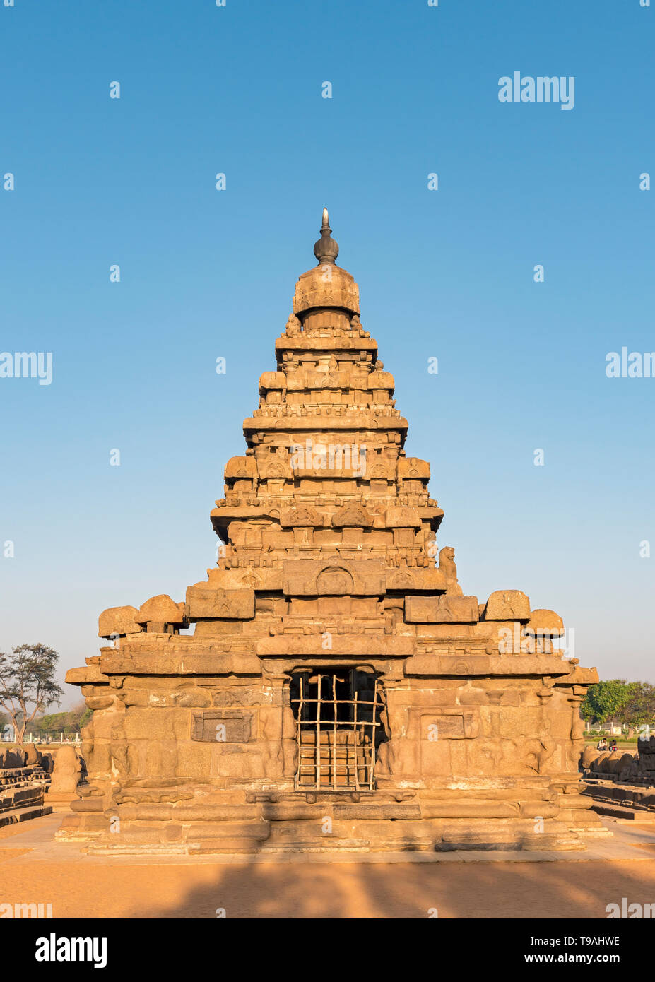 Shore Tempel, Mahabalipuram (mamallapuram), Indien Stockfoto