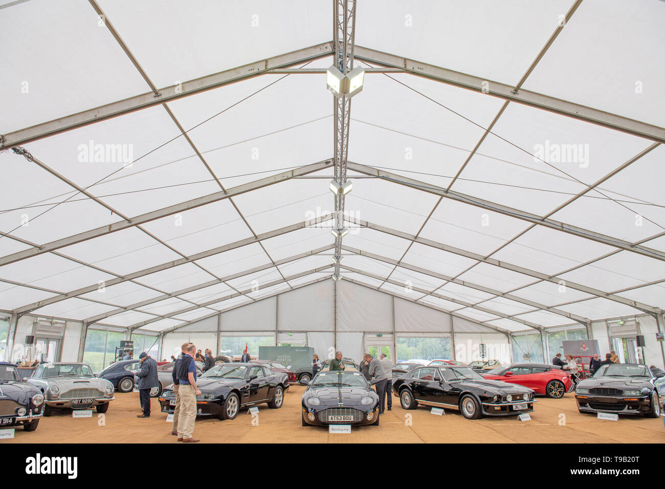 Die Wormsley Immobilien, Stokenchurch, UK. 18. Mai 2019. 20. Jahrestag Ausgabe von Bonhams jährliche Verkauf gewidmet und Aston Martin Lagonda findet am 19. Mai 2019. Credit: Malcolm Park/Alamy Leben Nachrichten. Stockfoto