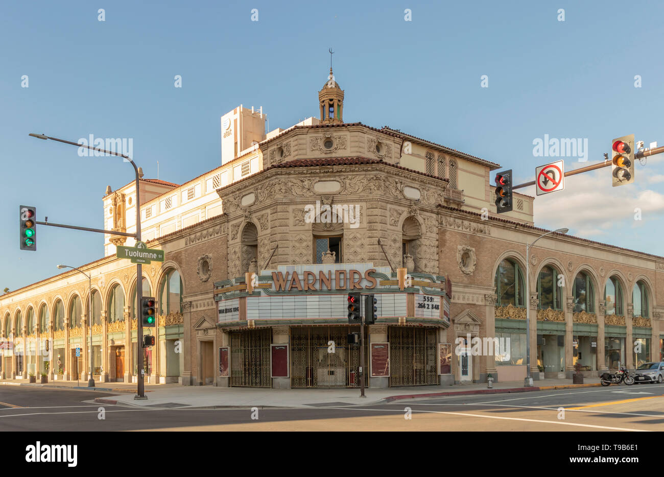 Warnors Theater (ehemals Pantages Theater), historische Theater und lankmark in Downtown Fresno, Kalifornien. Stockfoto