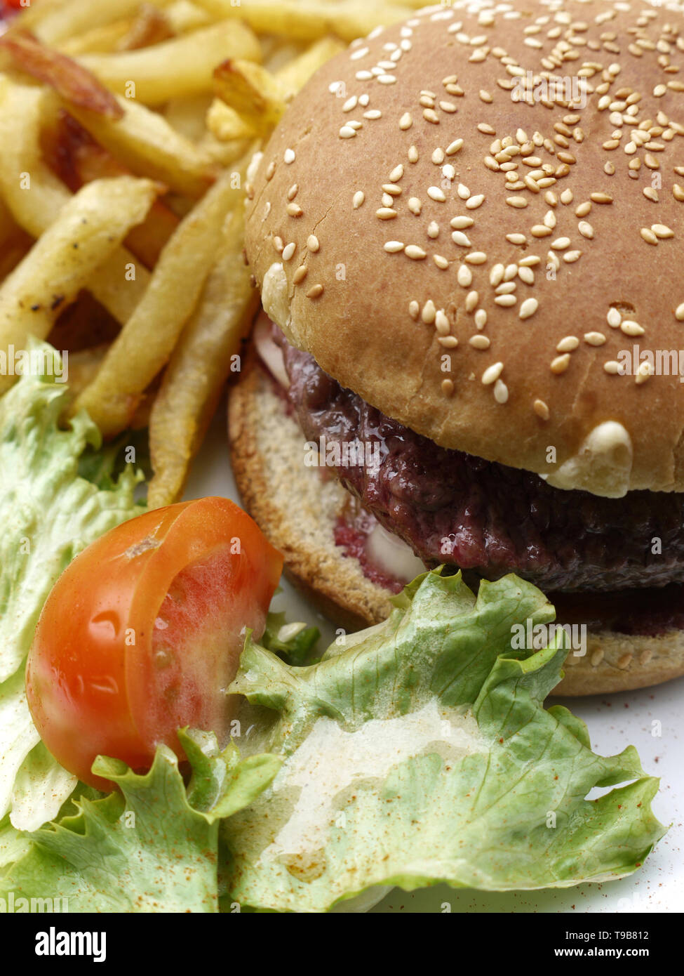 Hamburger. Stockfoto