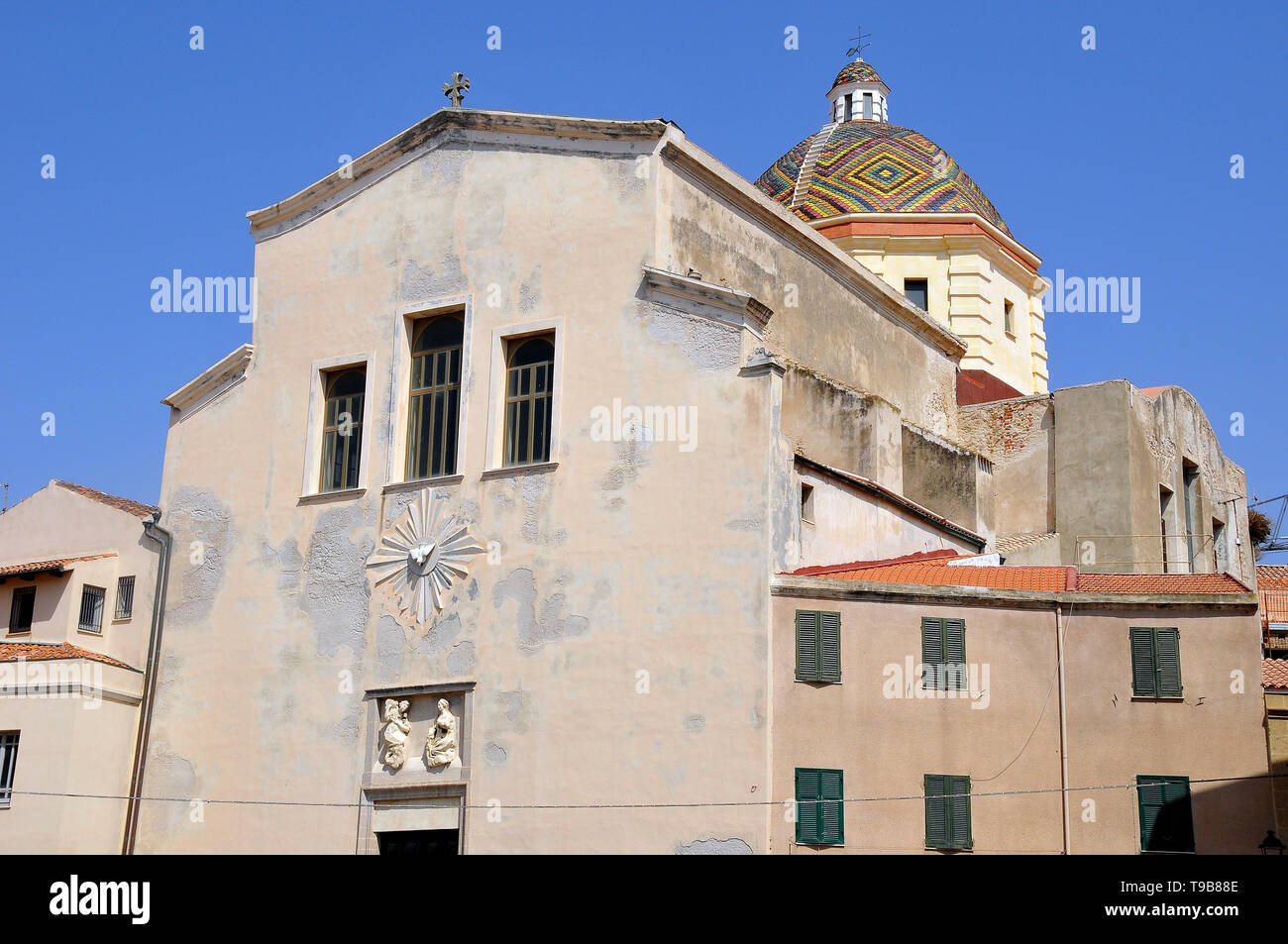 Chiesa di San Michele, die Kirche von San Michele, Alghero, Sardinien, Italien Stockfoto