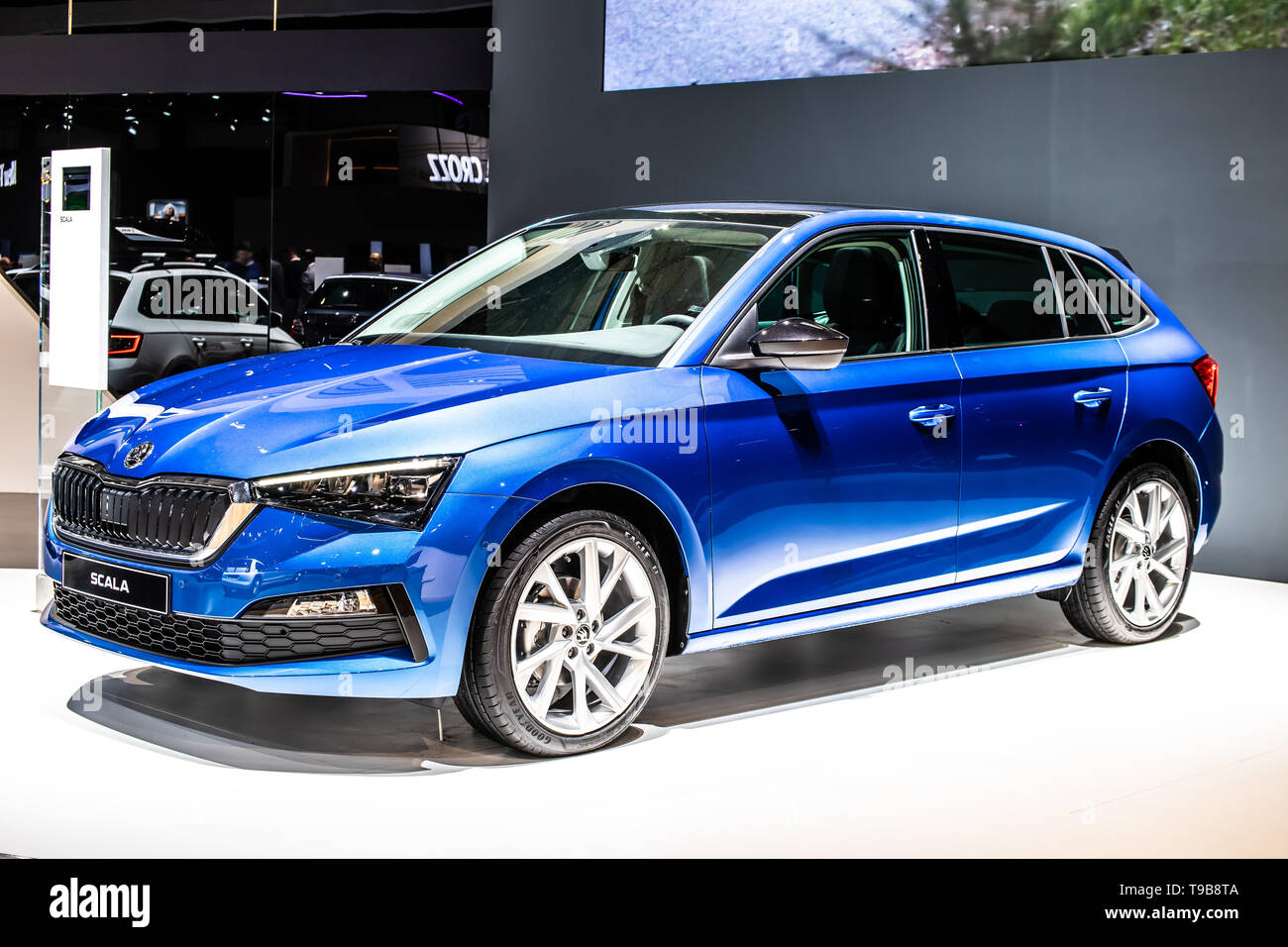 Luxus Skoda Blau Metallic Ebenbild