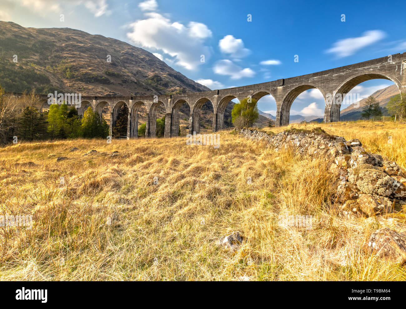 Glenfinnan Viadukt in den schottischen Highlands Stockfoto