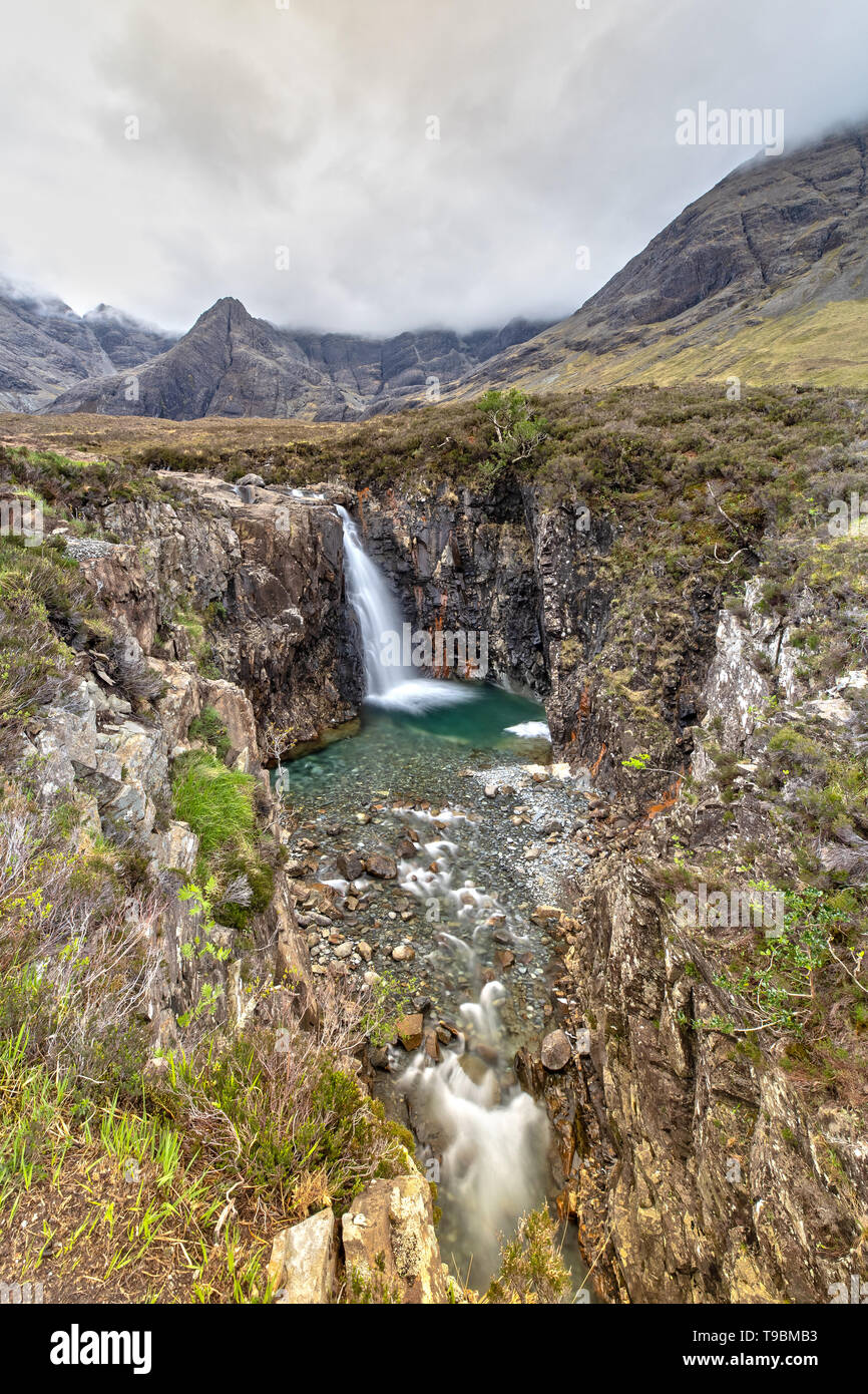 Fairy Pools auf der Isle of Skye in Schottland Stockfoto