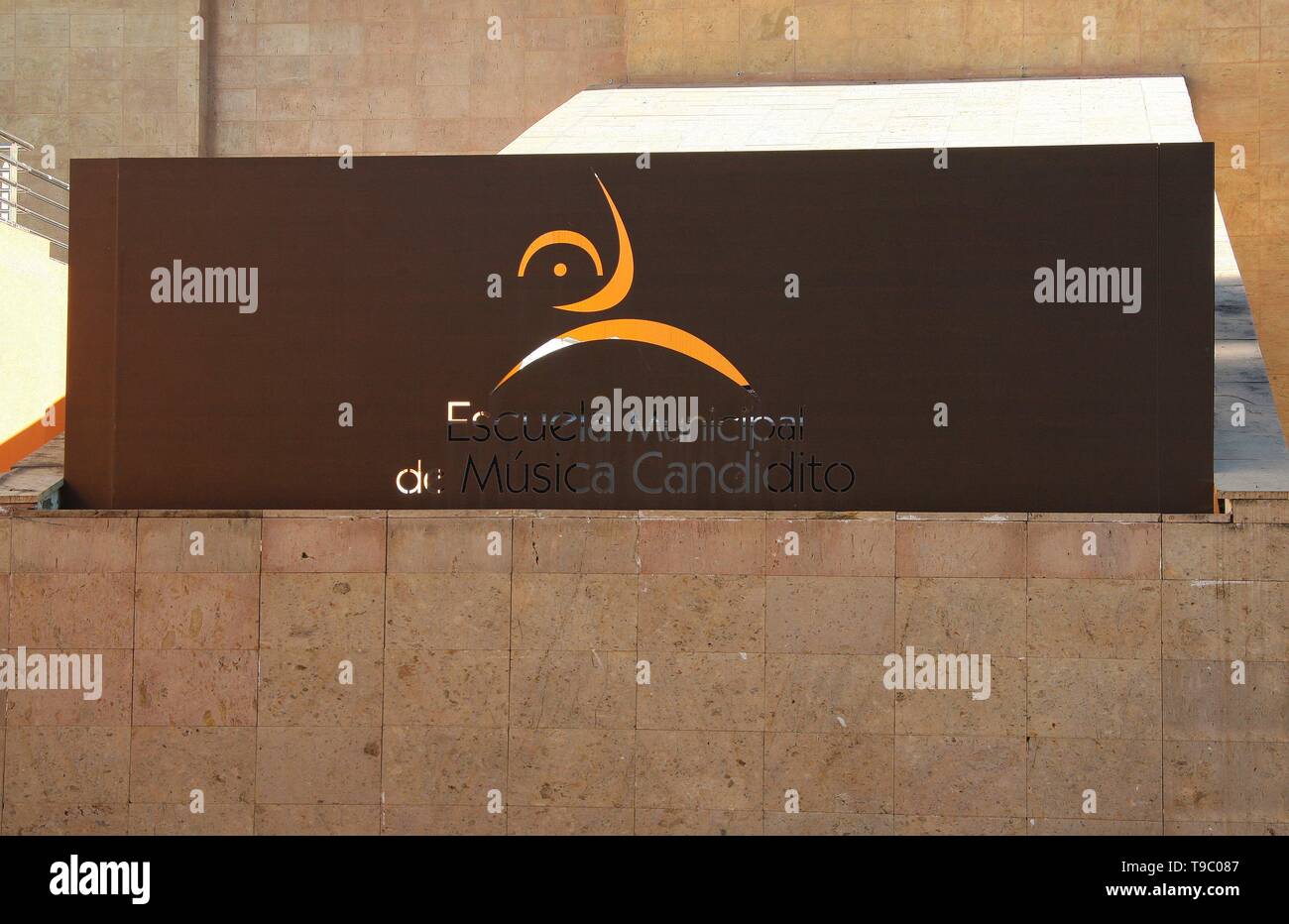 Schule anmelden die Hügel der Stadt von Teror in der Provinz Gran Caneria Las Palmas in die Inseln der Kanarischen Inseln, Spanien, Europa EU 2018 Stockfoto