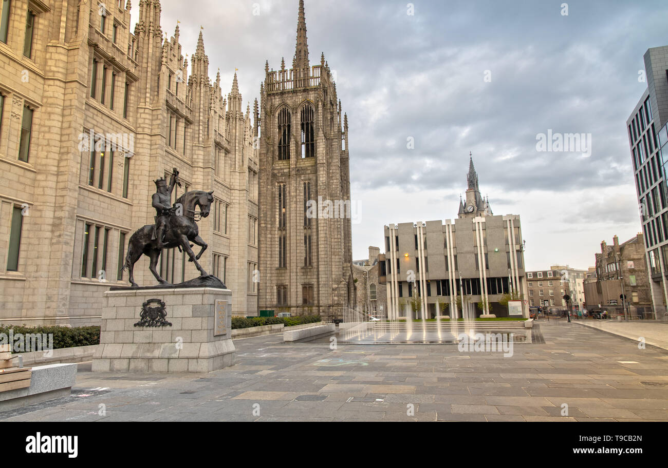 Außen am Marischal College in Aberdeen, Schottland Stockfoto