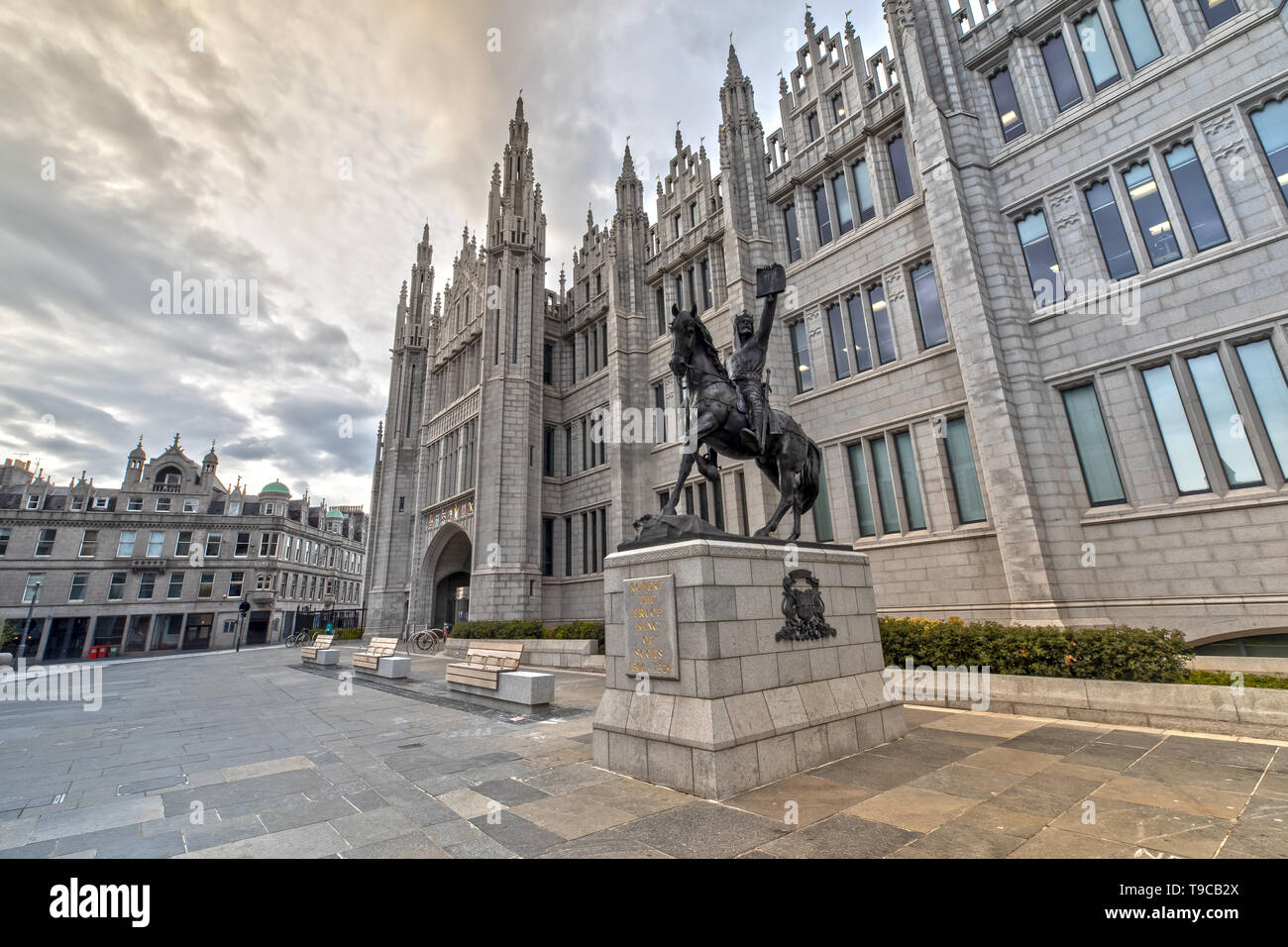 Außen am Marischal College in Aberdeen, Schottland Stockfoto