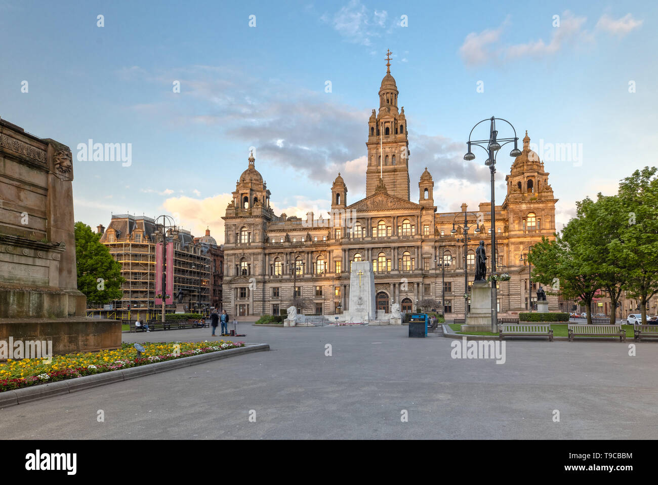 Glasgow City Chambers, George Square in Glasgow, Schottland Stockfoto