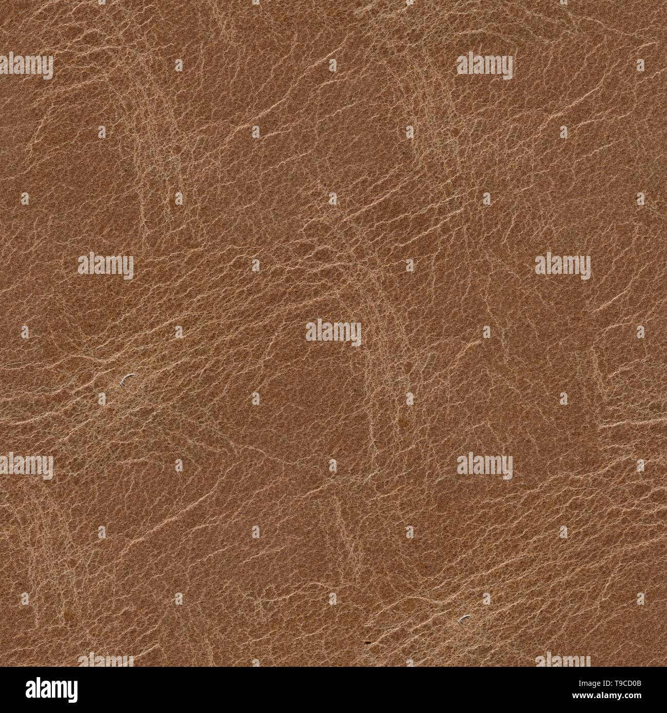 Gewöhnliche leder Hintergrund in beige Ton. Braunes Leder Textur. Stockfoto