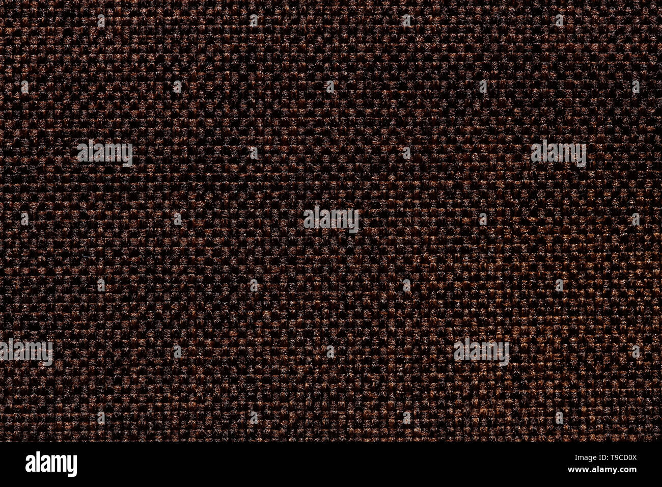 Erstaunlich dunkel braun Stoff Textur close-up. Stoff Hintergrund. Stockfoto