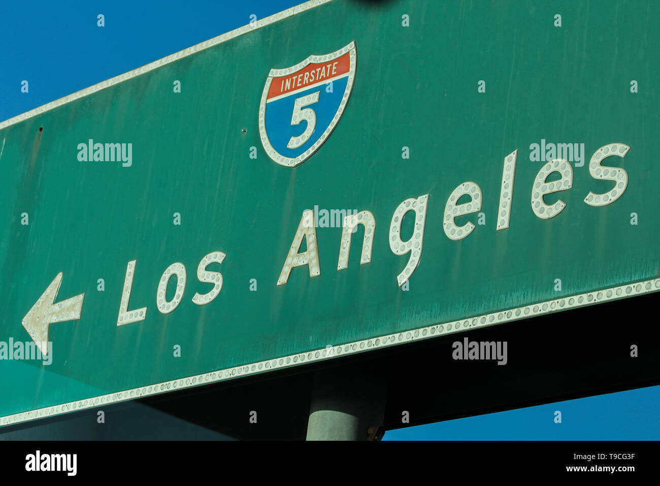 Los Angeles Road Sign Stockfoto