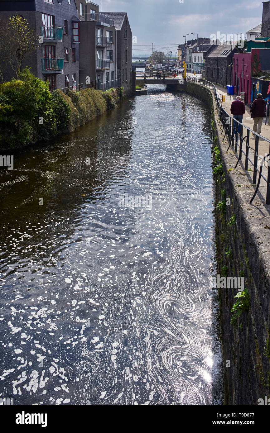 Am alten Kanal an der Nonne Insel Fläche von Galway, Irland Stockfoto