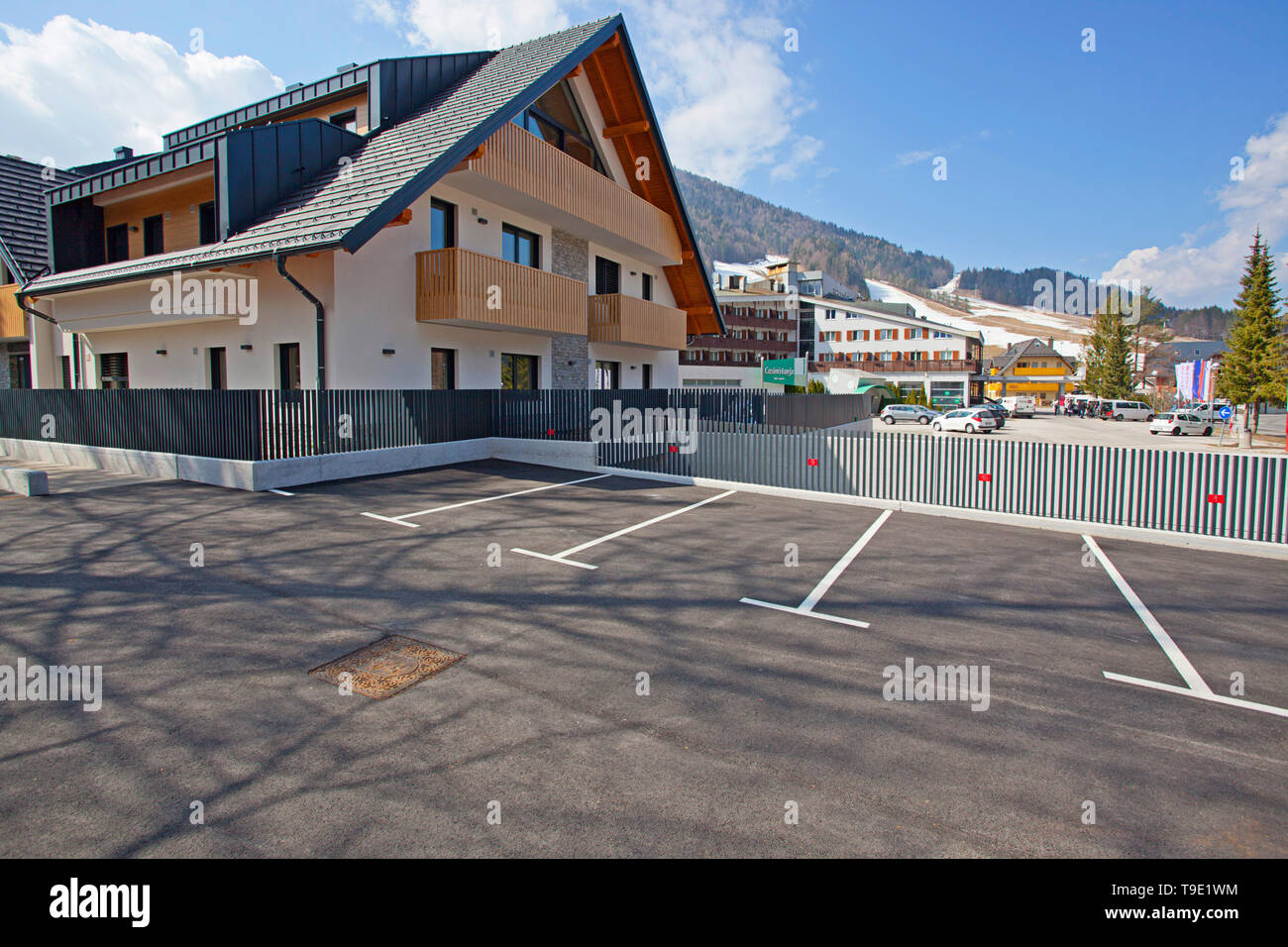 Vila Mojca, Kranjska Gora, Slowenien Stockfoto