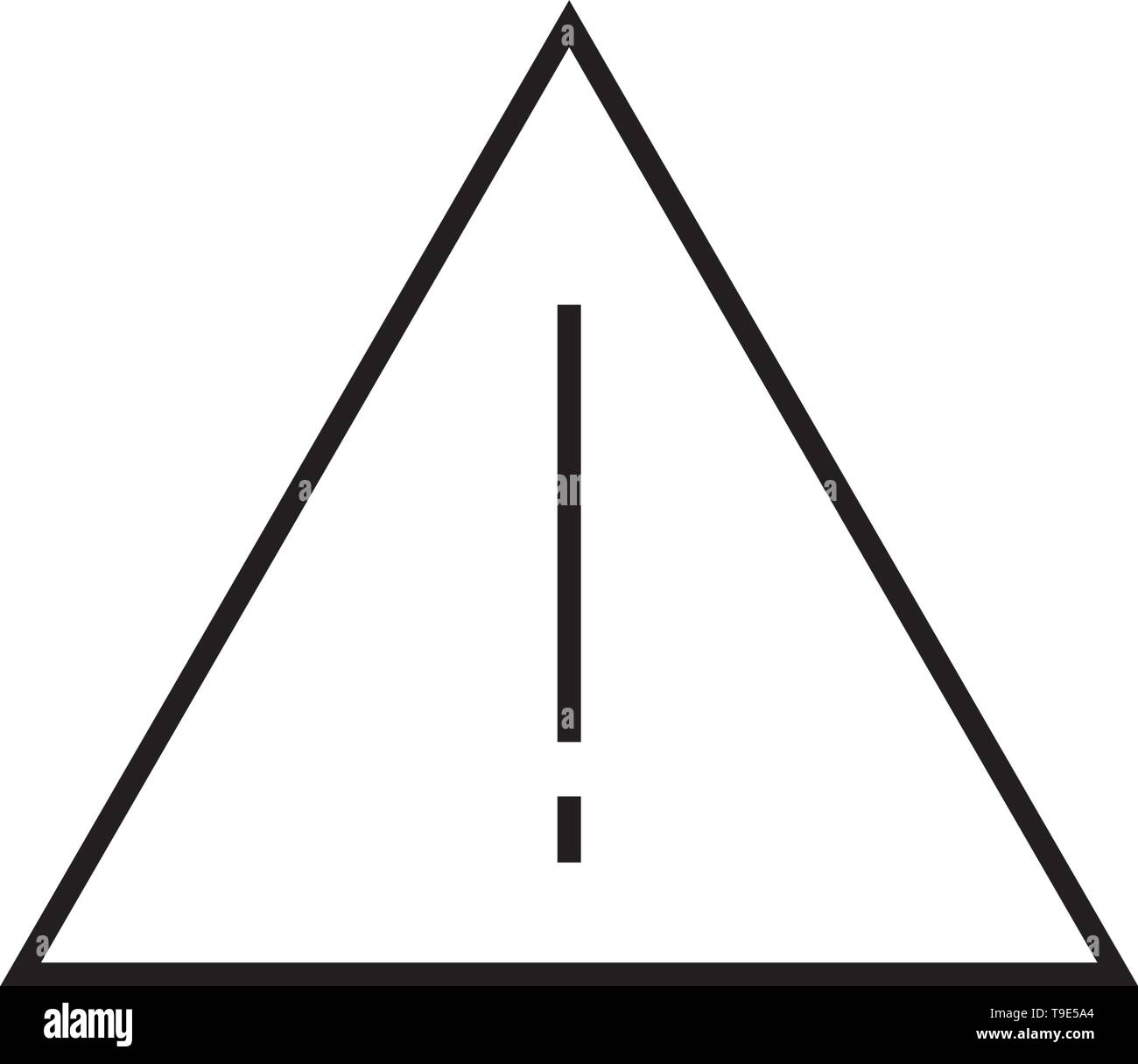 Warnschild Symbol illustration Vektor auf weißem Hintergrund Stock Vektor