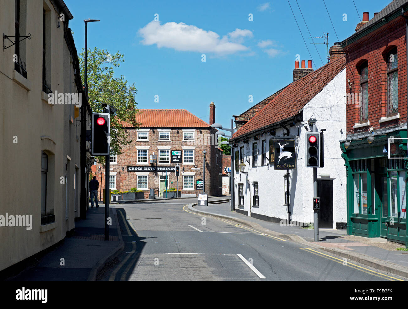 Main Street, Crowle, North Lincolnshire, England Großbritannien Stockfoto