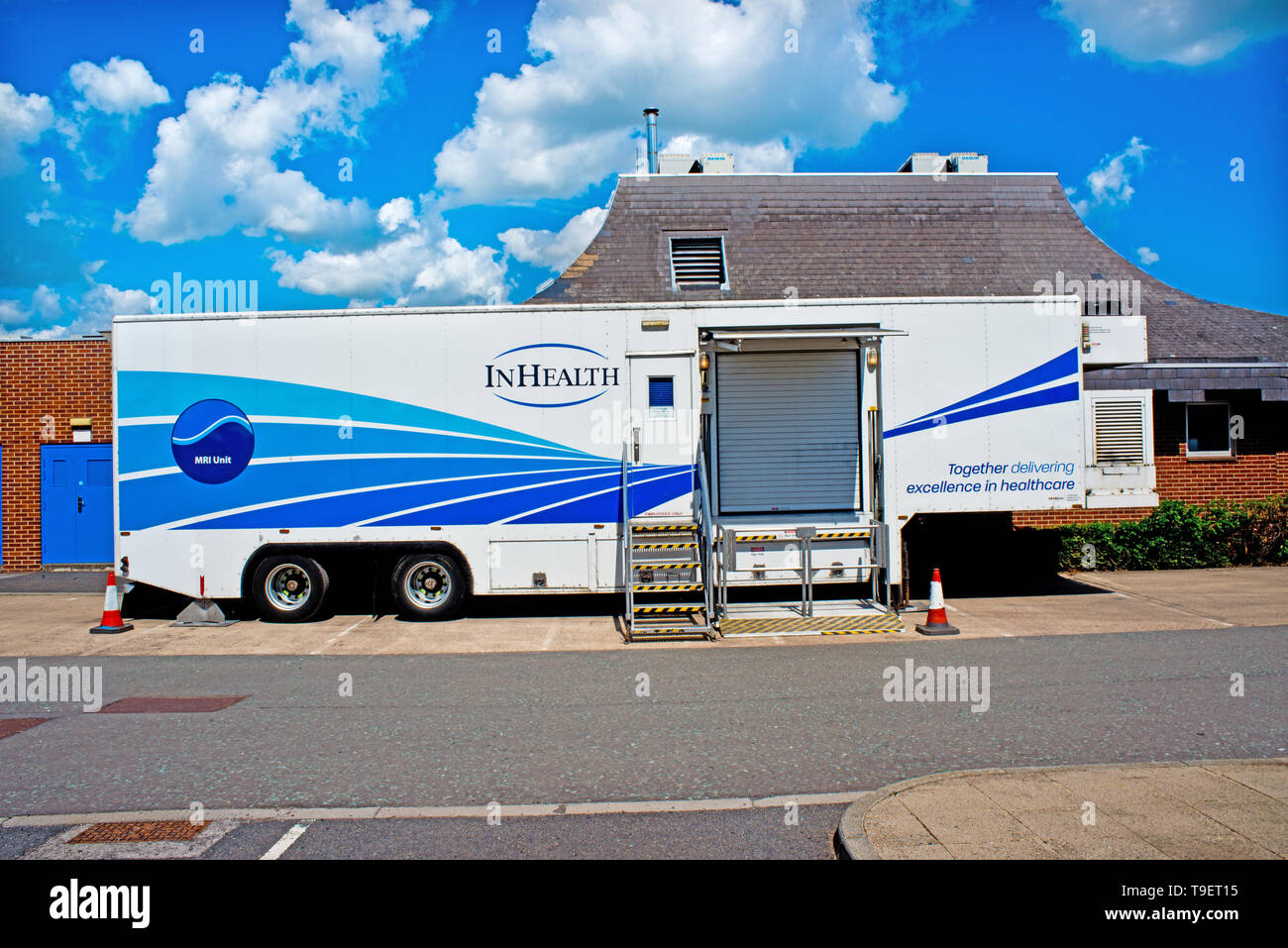 Mrt-Gerät, der Nuffield Hospital, Norton auf T-Stücke, Cleveland, England Stockfoto