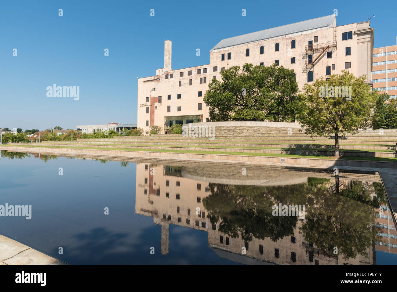 Oklahoma City, OK - 22. August 2015: Das Oklahoma City National Memorial Museum befindet sich im West End der ehemaligen Journal Record Gebäude und erzählt die Stockfoto