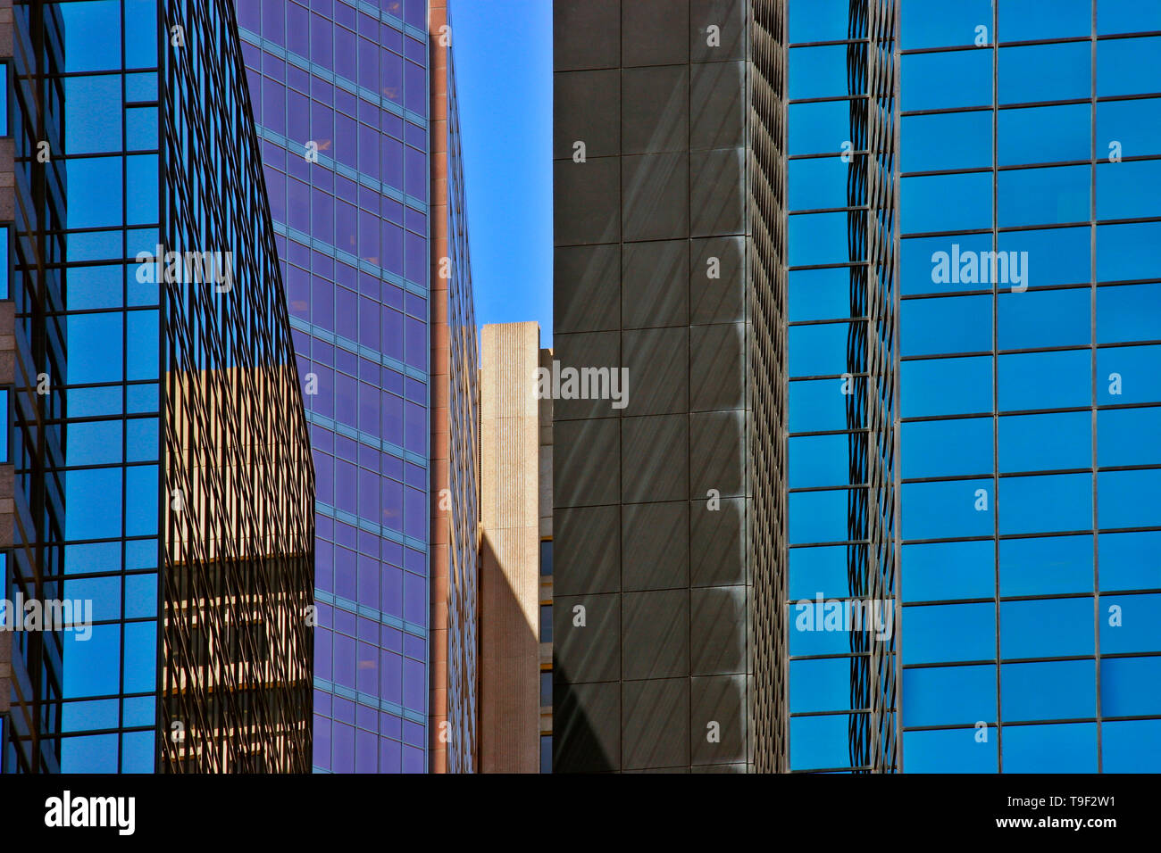 Gebäude Abstraktionen, Montreal, Que, Kanada Stockfoto