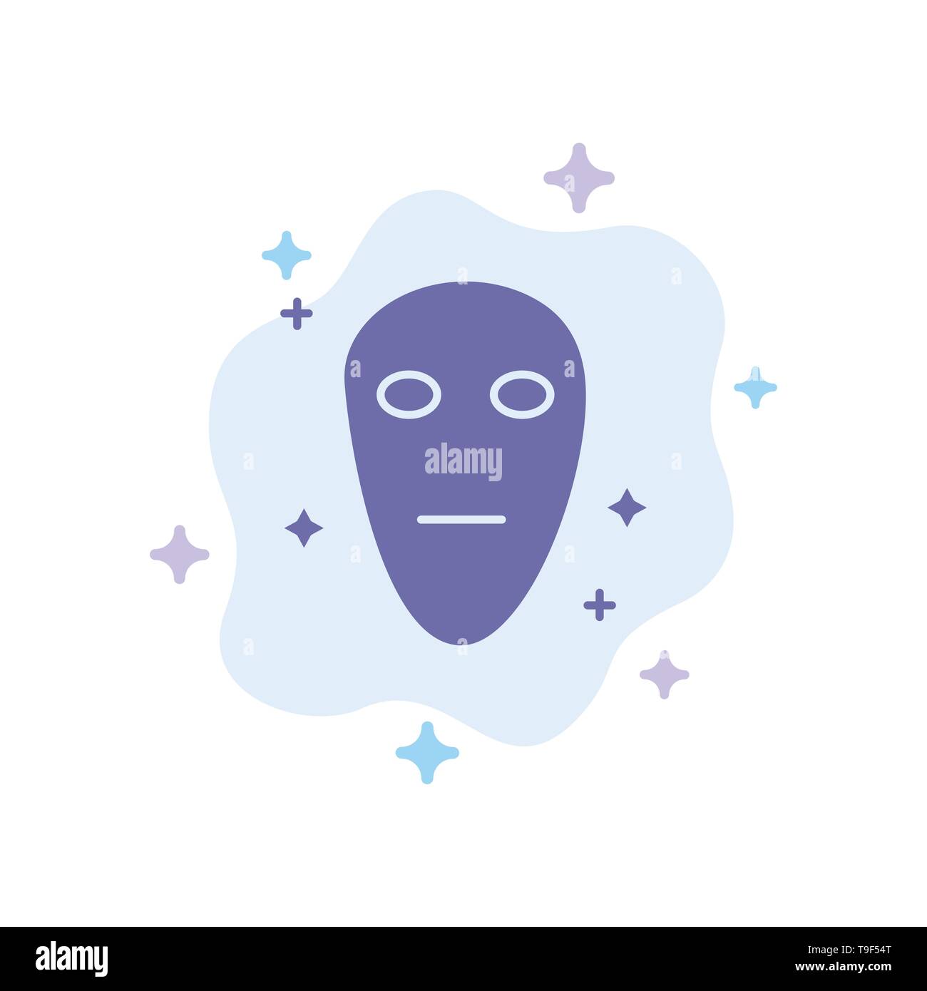 Alien, Galaxy, Raum blaues Symbol auf Abstrakten Cloud Hintergrund Stock Vektor