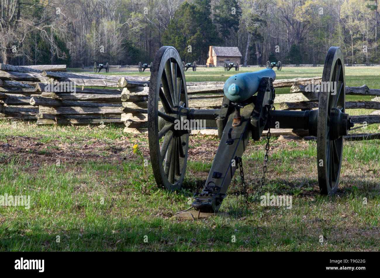 Das William Manse George Kabine auf Silo National Military Park Stockfoto