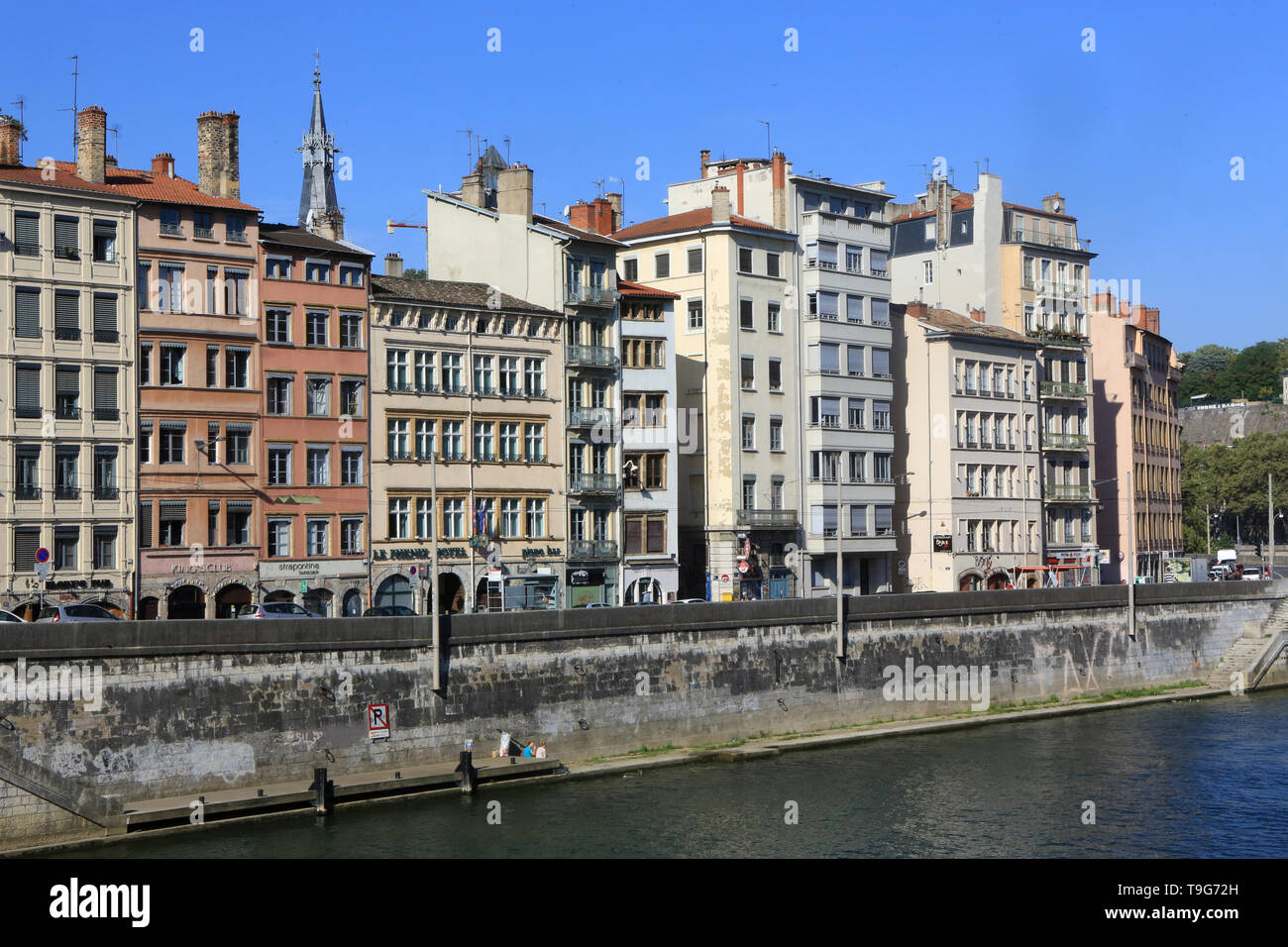 Centre-ville. Lyon/Downtown. Lyon. Stockfoto