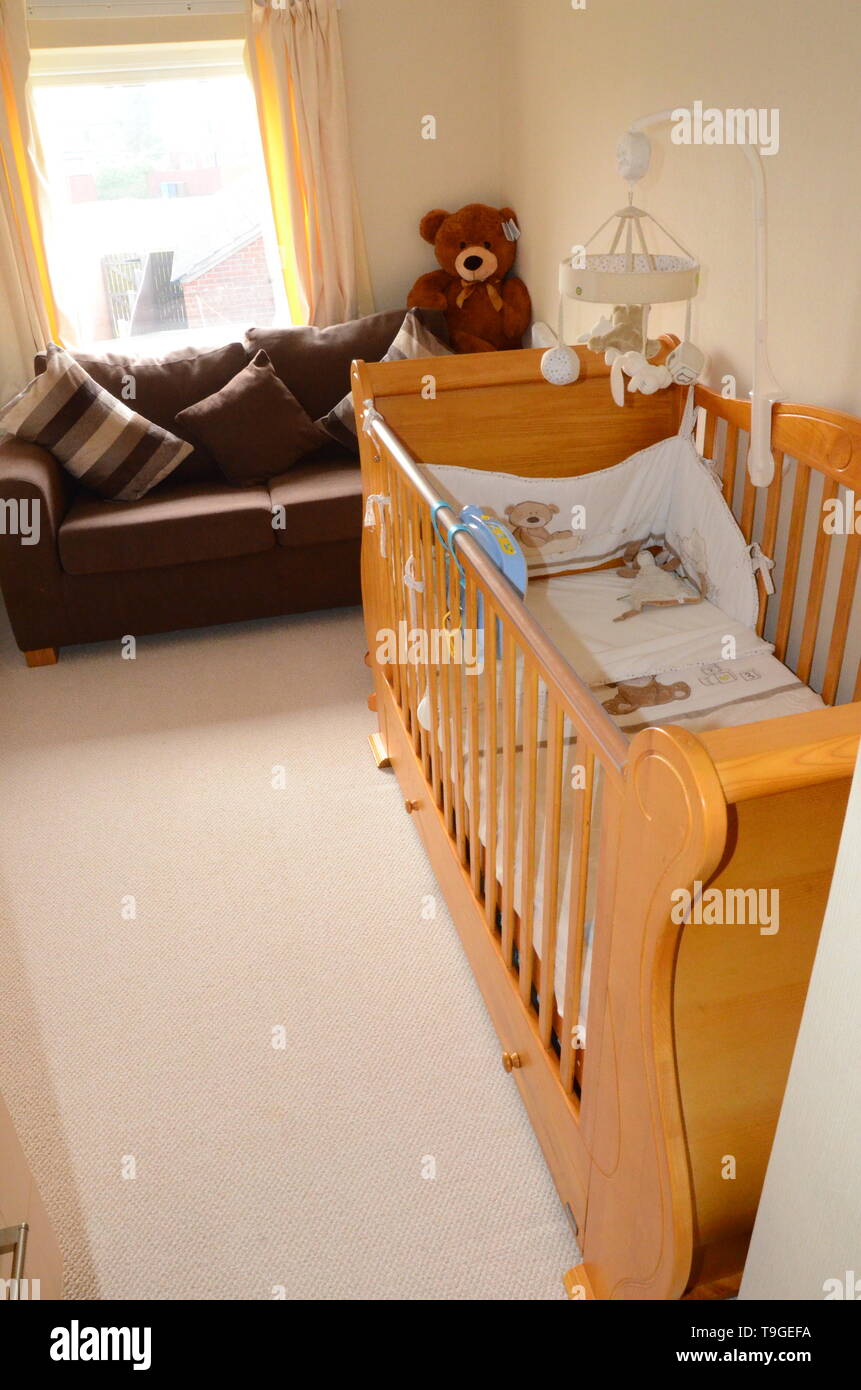 Babys Schlafzimmer, erholsamen Schlaf, Babybett Tod Stockfoto