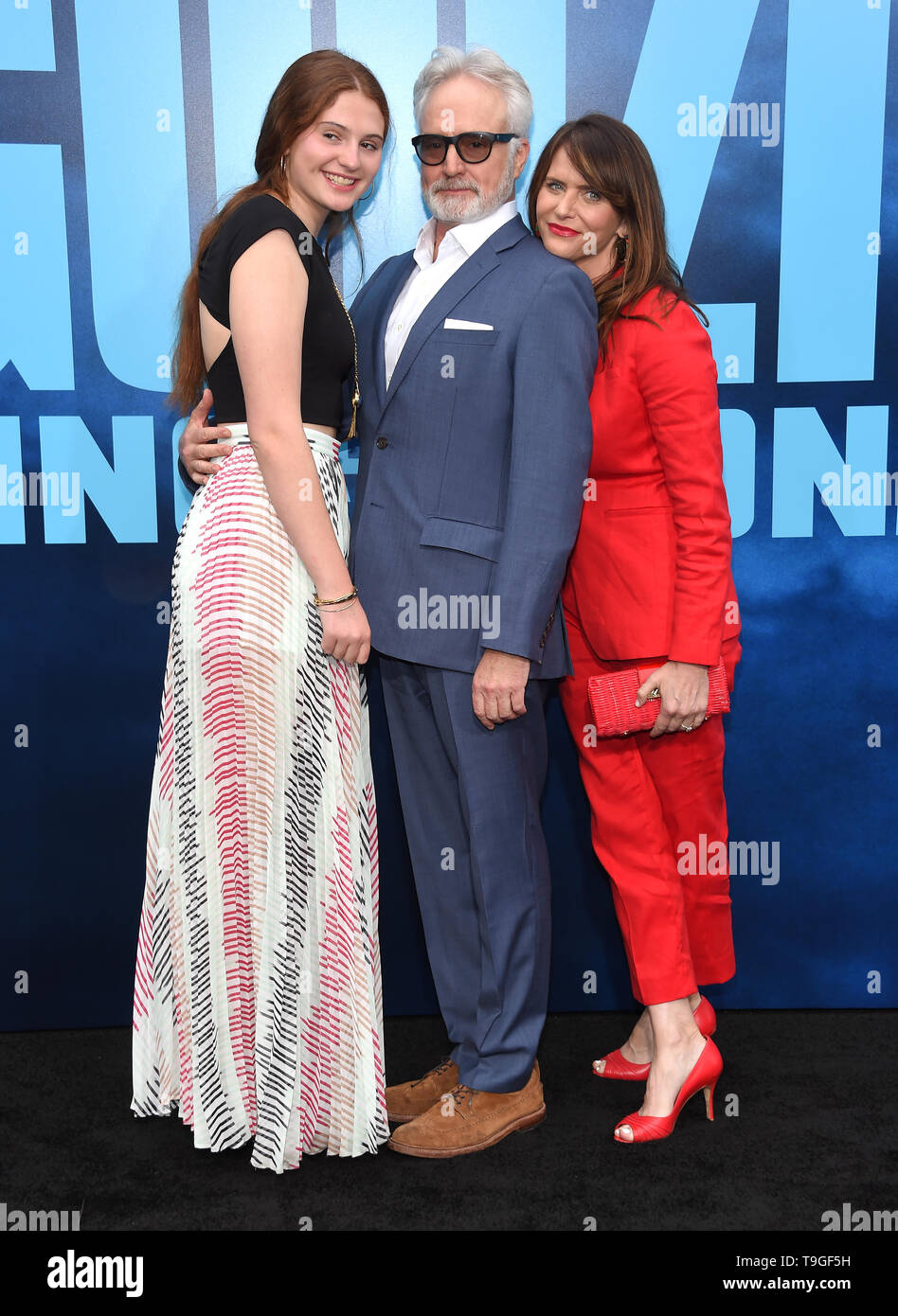 Mai 18, 2019 - Hollywood, Kalifornien, USA - Maria Louisa Whitford, Bradley Whitford und Amy Landecker kommt für die "Godzilla: König der Monstersl "Hollywood Premiere auf der TCL Chinese Theater. (Bild: © Lisa O'Connor/ZUMA Draht) Stockfoto