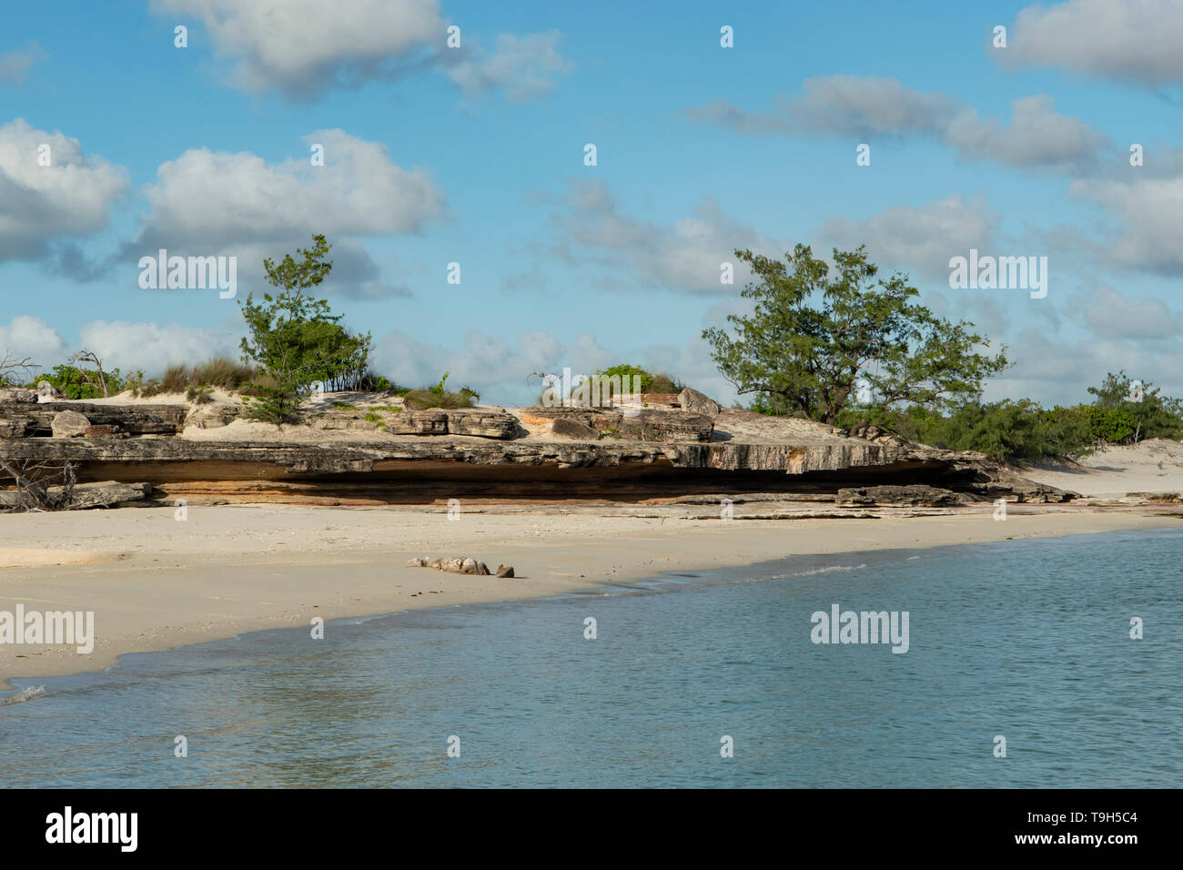 Der Strand auf der Insel Raragala, NT Stockfoto