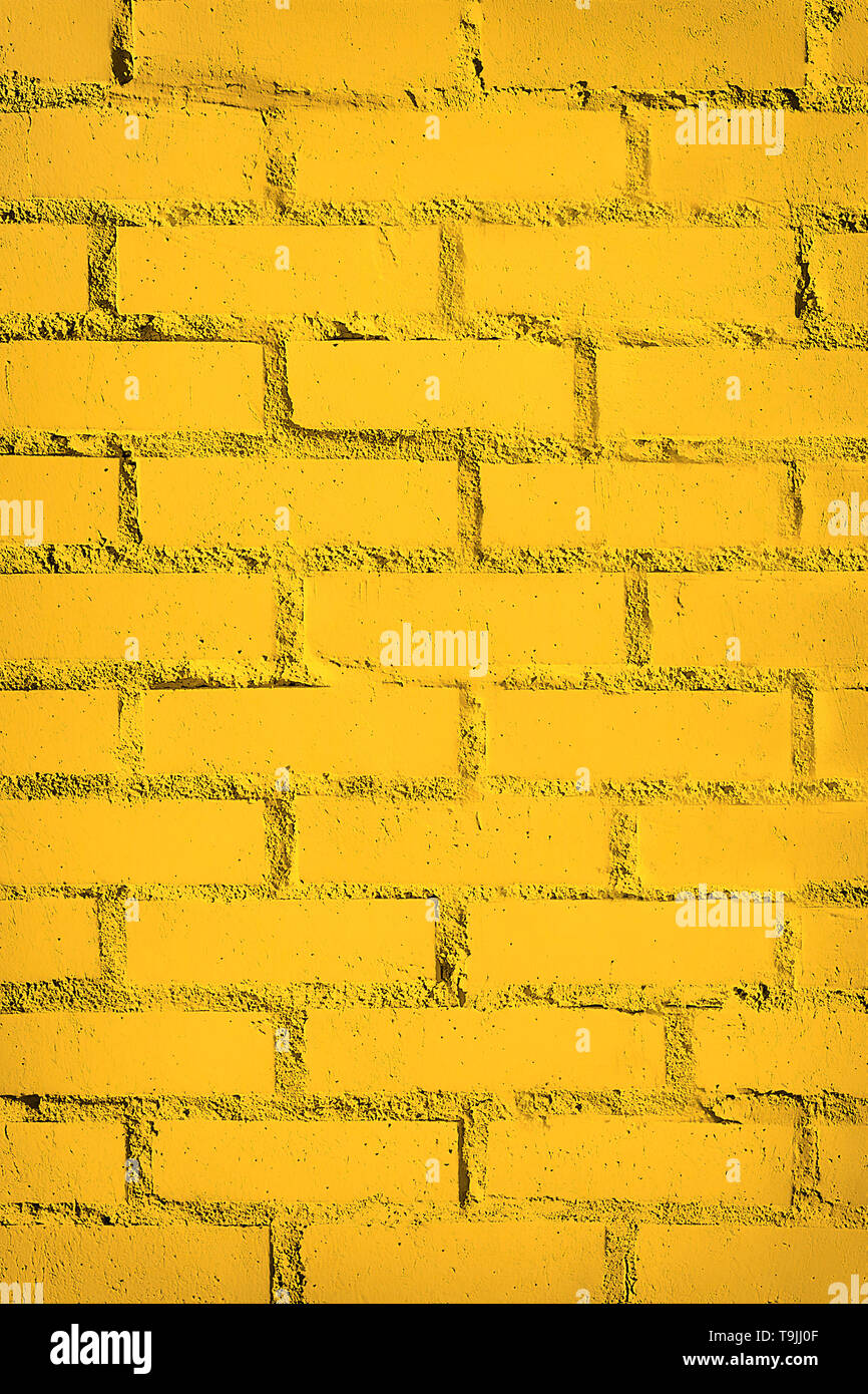 Alte gelbe Mauer Hintergrund Stockfoto