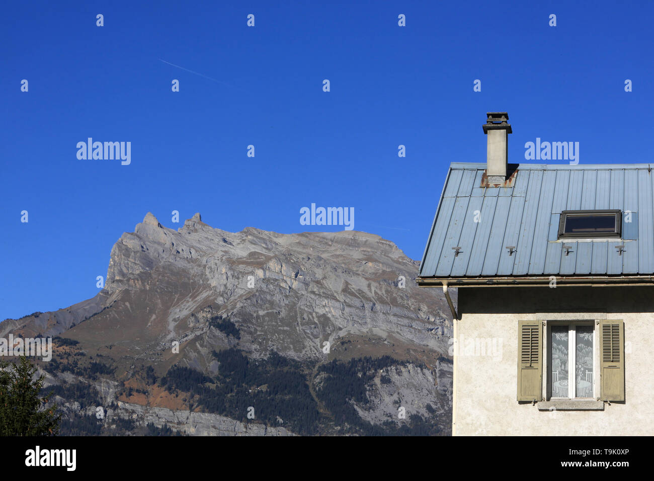 Les Aiguilles de Warens. Alpes françaises. Haute-Savoie. Frankreich. Stockfoto