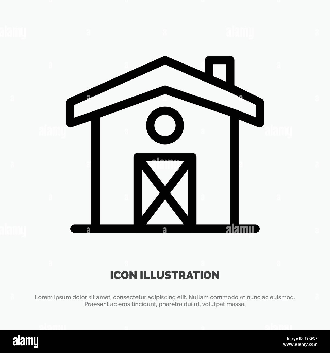 Heim, Haus, Kanada Symbol Leitung Vektor Stock