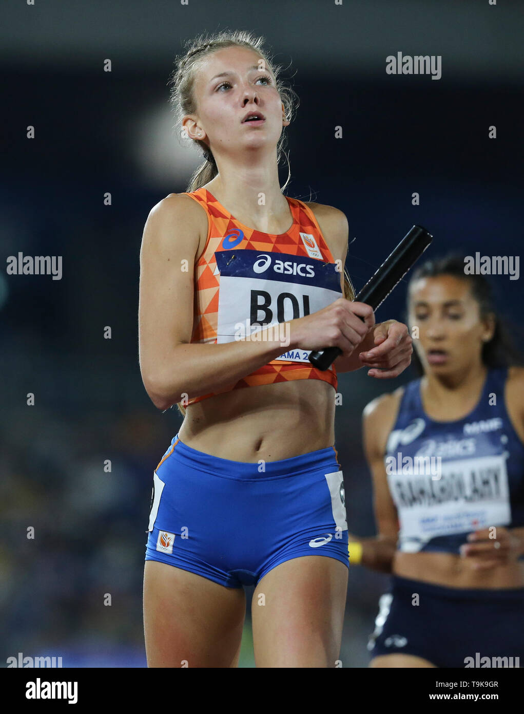 Yokohama Japan 10 Mai Femke Bol Der Niederlande In Den Frauen 4x400m Staffel Bei Tag 1 Der 2019 Iaaf World Relais Meisterschaften An Der Nissan Stadion Am Samstag Den 11 Mai