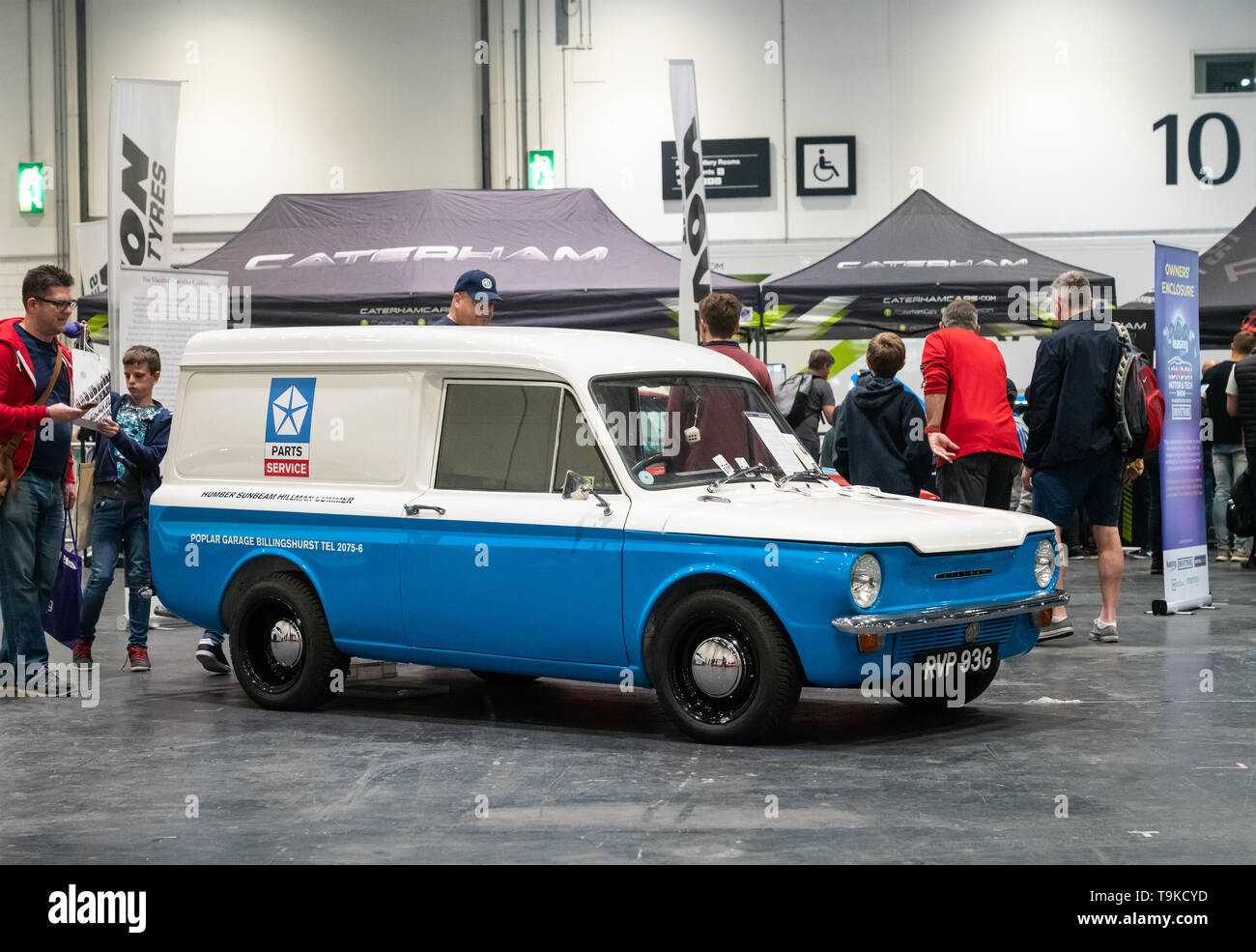 18. Mai 2019. London, Großbritannien. Klassische restauriert Hilman Imp Van an der London Motor Show 2019 angezeigt. Stockfoto