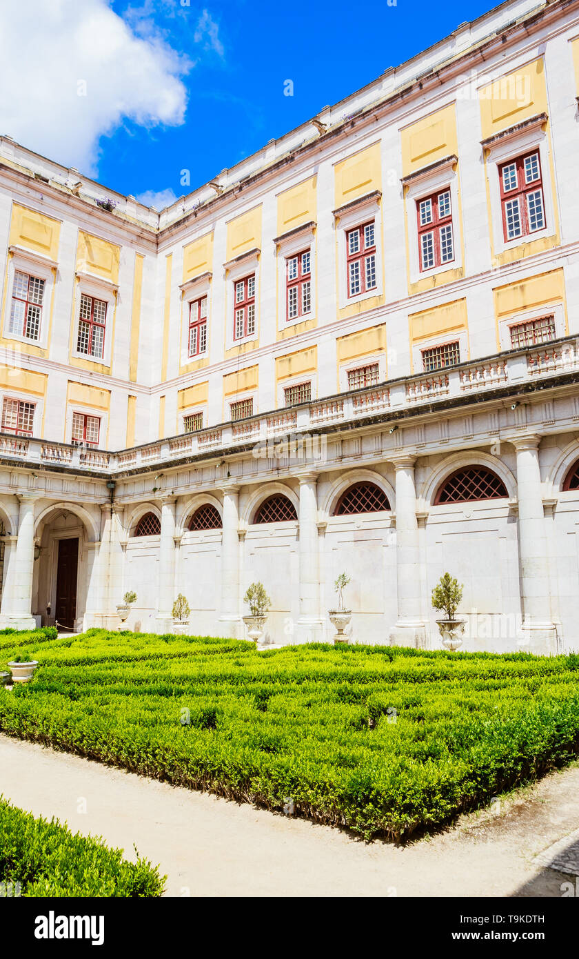 Palácio Nacional de Mafra (Palast von Mafra) Die monumentalen Palast und Kloster in Portugal. Südeuropa, Portugal Stockfoto