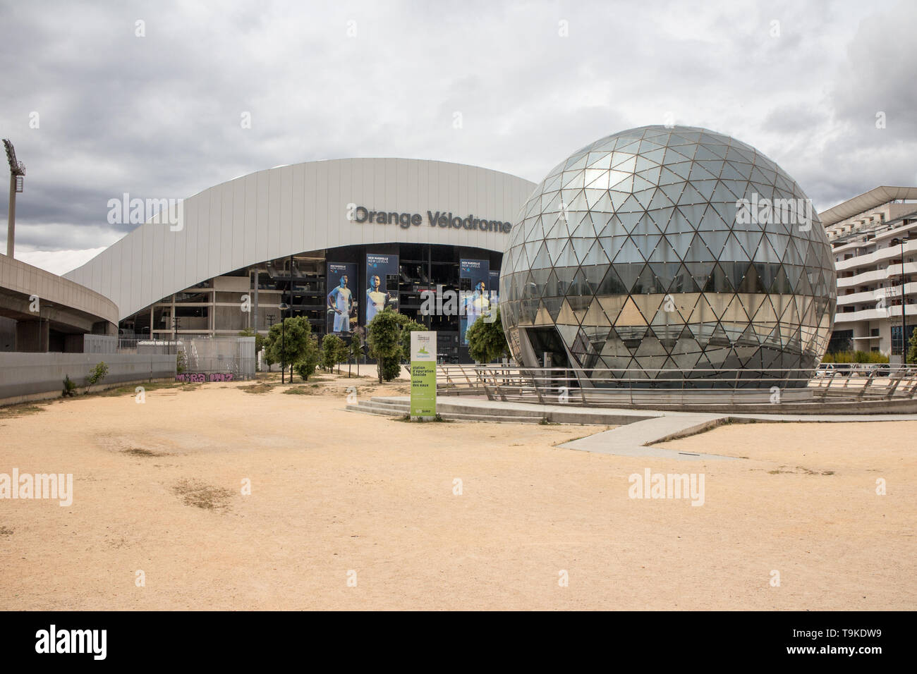 Orange velodrome Stadion (Rückansicht) Stockfoto