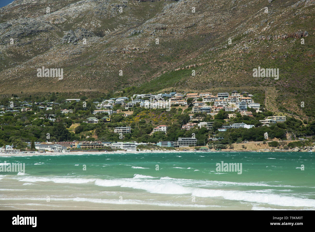 Malerische Hout Bay am Kap Halbinsel in Kapstadt, Südafrika Stockfoto