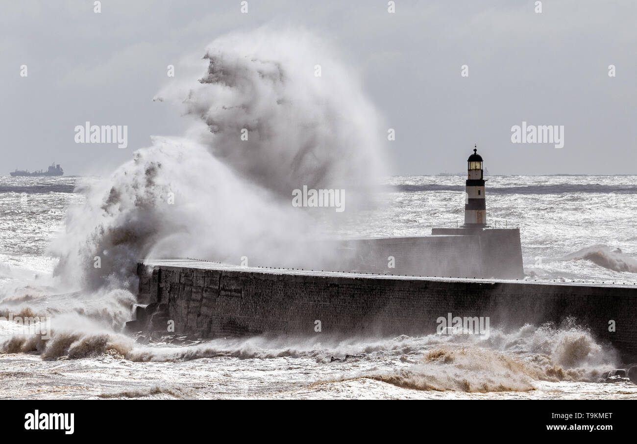 Mai Sturm, Big Wave, Seaham, Durham Stockfoto