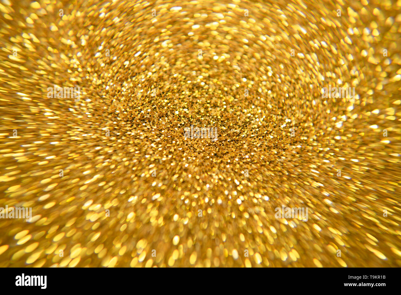 Gold Glitzer und abstrakte Weihnachten bokhe Hintergrund Stockfoto