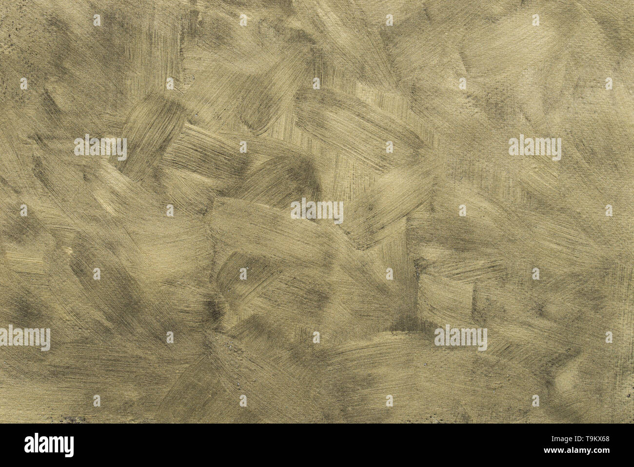 Farbe gold Acryl gemalten Hintergrund Textur Stockfoto