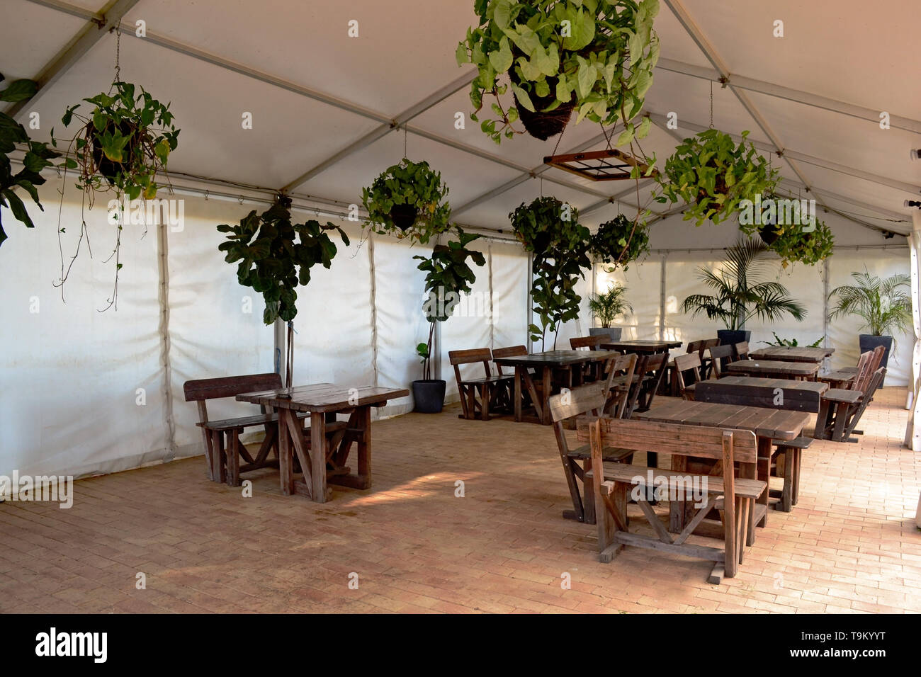 Garten Bankettsaal und Empfänge im Freien Stockfoto