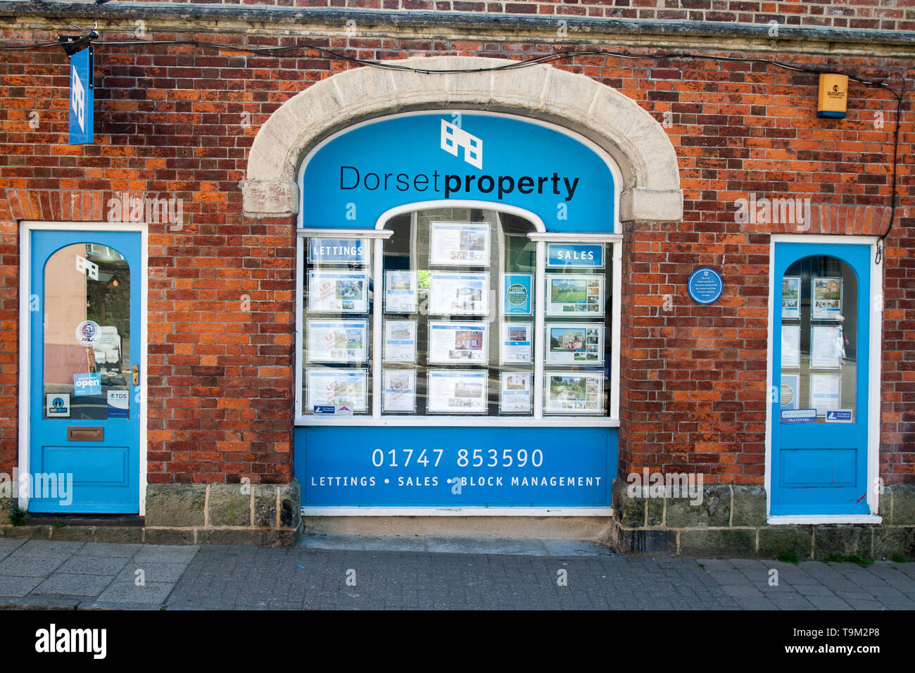 High Street Shaftesbury Stadtzentrum Stockfoto